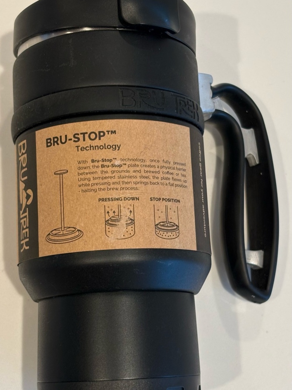 BRU TREK Double Shot 3.0 Travel French Press 16fl Oz - Picture 2 of 4